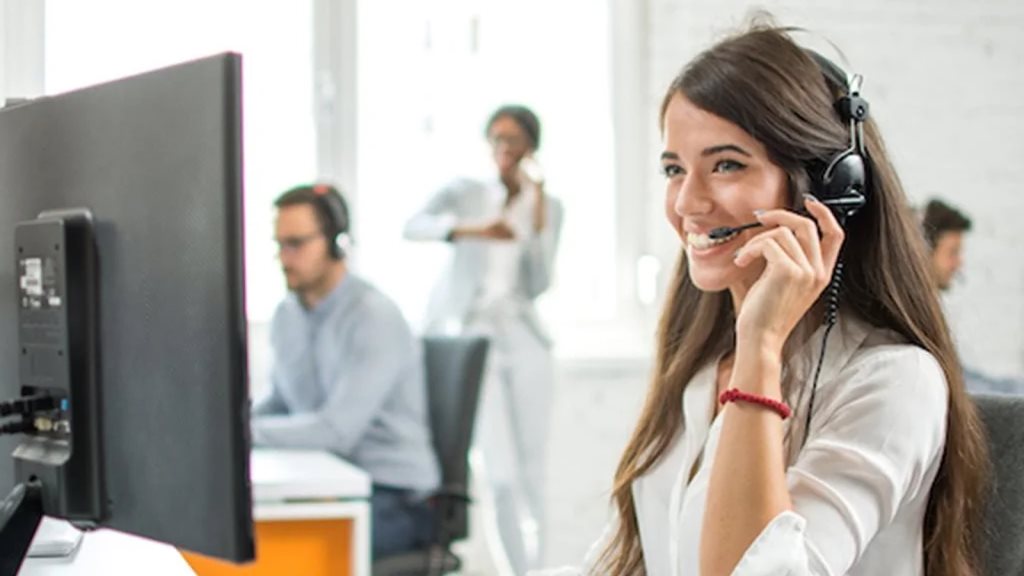 technical support rep on phone